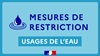 Restrictions provisoires des usages de l&rsquo;eau liées à l&rsquo;état de sècheresse